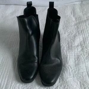 A New Day Black Pleather Booties